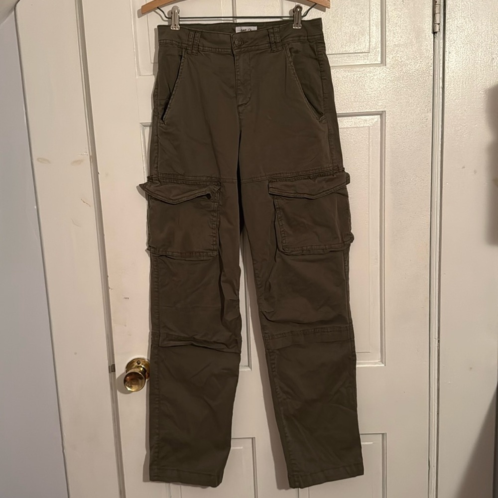 Garage Olive Green Cargo Pants